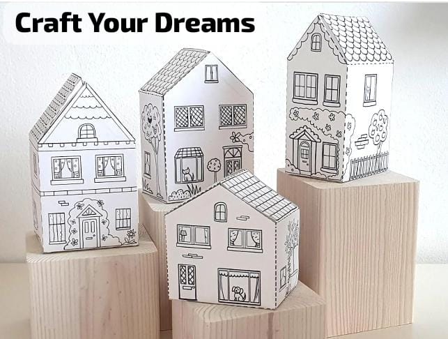 House paper craft - paper craft design