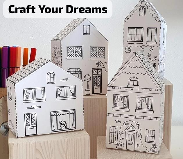 House paper craft - paper craft design