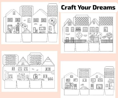 House paper craft - paper craft design