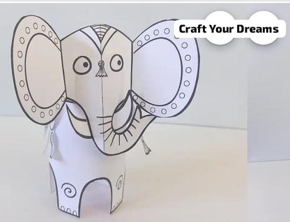 Paper craft animal_ paper craft design