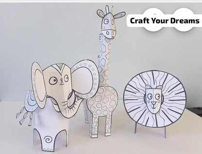 Paper craft animal_ paper craft design